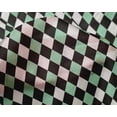 thumbnail image 4 of oneOone Silk Tabby Mint Green Fabric Argyle Check Dress Material Fabric Print Fabric By The Yard 42 Inch Wide, 4 of 4