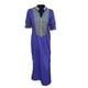 thumbnail image 1 of Sonducket Vestido de mujer Vestido bohemio con cuello en V Manga corta Vestido dividido Vestidos Violeta XXL, 1 of 2