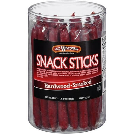 Old Wisconsin Twisted Link Beef Snack Stick Jar, 24 (Best Hot Link Sausage)