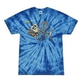 thumbnail image 1 of Wild Bobby, Funny Fishbone Skeleton Angler Fish, Animal Lover, Tie-Dye Tees, Spiral Royal, Medium, 1 of 3