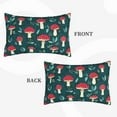 thumbnail image 2 of Gukieu Amanita Mushroom Print Plush Pillow Cover, Hidden Zipper Pillow Protector without Pillow Core, Suitable for Bedroom, Office, Car Decoration-16"x24", 2 of 6