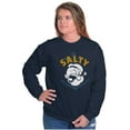 thumbnail image 3 of Popeye Sailor Salty Attitude Funny Unisex Plus Size Sweatshirt Brisco Brands 5X, 3 of 4