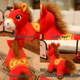 thumbnail image 3 of Soft Plush Stuffed Animal Horse Plush Toy, Symbolizing Animal Gift Decoration for Christmas in 2026, 3 of 10
