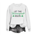 thumbnail image 2 of BLTIBY 2025 St Patricks Day Sweatshirt for Women Fall Spring Lucky Printed Long Sleeve Round Neck Fashion Causal Pullover Tops White 4 XXL, 2 of 4