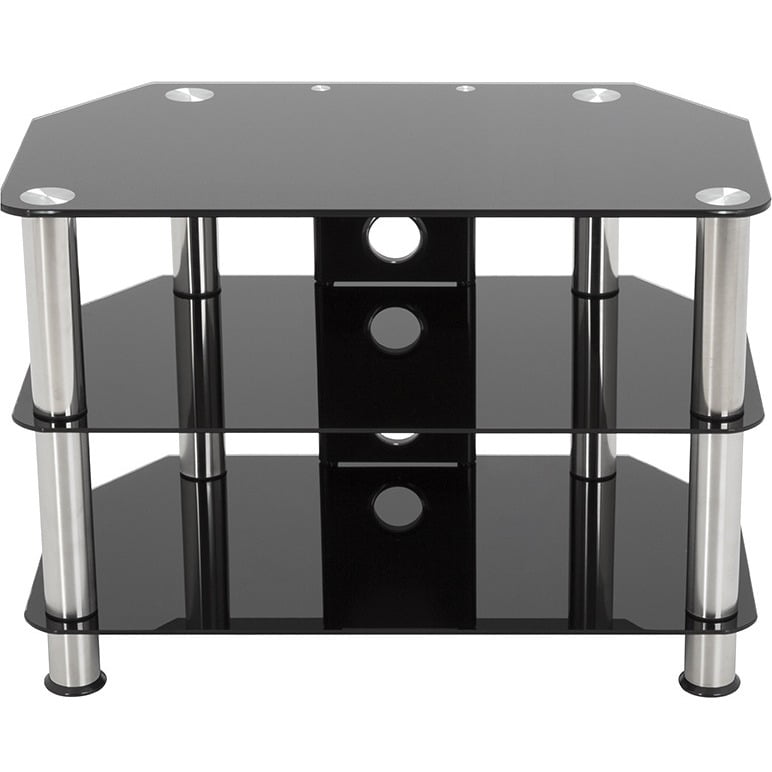 Avf Classic Corner Glass Tv Stand With Cable Management For Up To 42