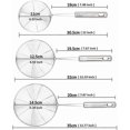 thumbnail image 3 of UBIUO Set of 3 Asian Strainer Ladle Stainless Steel Wire Skimmer Spoon with Handle for Kitchen Frying Food, Pasta, Spaghetti, Noodle-30.5cm, 32cm, 35c, 3 of 4