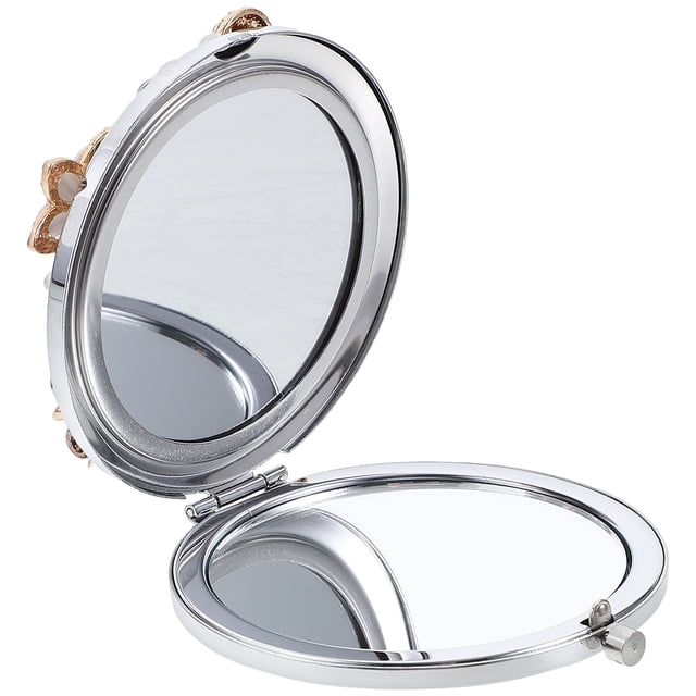 1 Pce Mini Miroir Pliant Fleur de Marguerite Miroir de Maquillage Portable
