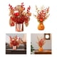 thumbnail image 1 of Ramas Artificiales Adorno de Flores Decorativo para El Otoño Decoración de Interiores + Maceta de Bayas de Simulación Coleccionable Chino para EstiloL Macarena Cesta China, 1 of 8