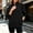 Black, variant on Ladies Long Sleeved Pullover Baeitkot Ladies Winter Loose Fashion Zipper Lapel Solid Color Pocket Casual Long Sleeved Pullover 1/4 Zipper Sweatshirt Gray M