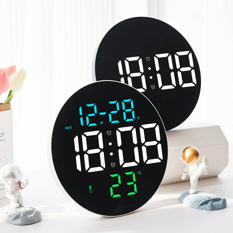 Wifi-enabled Large Digital Wall Clock Countdown Timer Thermometer