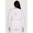 thumbnail image 5 of Womens Plus Size Cargo Pocket Sleeve Cropped Track Jacket, 5 of 5