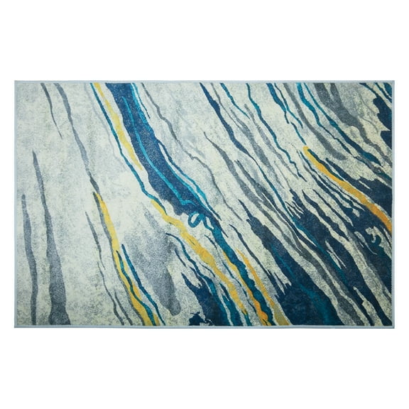 Indoor Soft Carpet, Modern Abstract Area Rug, Modern Area Rug for Kitchen Living Room Bedroom Patio, 15.74 x 23.62 inch