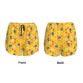 thumbnail image 5 of Lsque Honeycombs Printed Women's Running Shorts with Liner Pockets,Elastic Quick Dry Workout Athletic Gym Yoga Shorts,Womens High Waist Shorts-, 5 of 9
