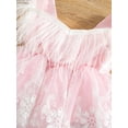thumbnail image 5 of TSEXIEFOOFU Baby Girl's Romper, Sleeveless Feather Tassel Decorated Lace Embroidered One Piece Romper Dress, 5 of 9