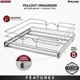 thumbnail image 3 of Rev-A-Shelf Kitchen Cabinet Pullout Shelf Organizer, 21 x 20 In, 5WB1-2120CR-1, 3 of 9