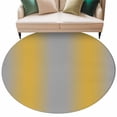 thumbnail image 2 of Yellow Ombre Round Area Rug 7 FT, Non Slip Living Room Area Carpet, Grey Modern Art Farmhouse Washable Soft Circular Rug Non-Shedding Floor Carpet for Bedside Office Play Room Classroom, 2 of 9