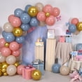thumbnail image 2 of Juego de 35 Globos para Fiesta de Revelación de Género, 12 Pulgadas, en Azul Polvoriento y Rosa, para Celebraciones con Temática ., 2 of 5