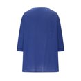 thumbnail image 4 of Vestidos Casuales Para Mujer, Blusas De Mujer De Moda Camiseta holgada de verano con cuello redondo y media manga para mujer, color liso, tipo túnica y blusa de lino, 4 of 9