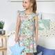 thumbnail image 4 of Fotbe Love You Rabbit Vestido de Dormir para Niñas de 3 a 10 Años, Mangas Cortas, Estilo Princesa, Pijama Camisón con Mangas Voladas-X-Large, 4 of 6