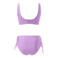 thumbnail image 3 of New & Trending NMMUED Bikini Sets for Women, String Bikini, Full Coverage Bikini, Bathing Suit for Women Bikini, Mid Rise Bikini Sets for Women, Purple XXL, 3 of 6