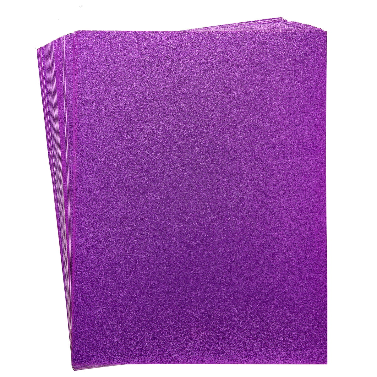 30 Sheets Purple Glitter Cardstock Paper for DIY Crafts, Card Making