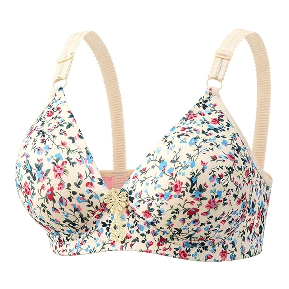 Bras for Women Full Coverage Wireless Supportive Lightly Lined Sleeping No Underwire Push Up Comfortable Bra