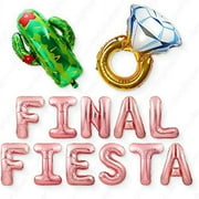Big Rose Gold"Final Fiesta" Balloons Bachelorette Party Decorations Kit - Bridal Shower Party Balloons & Supplies - Hen Party Decorations Set