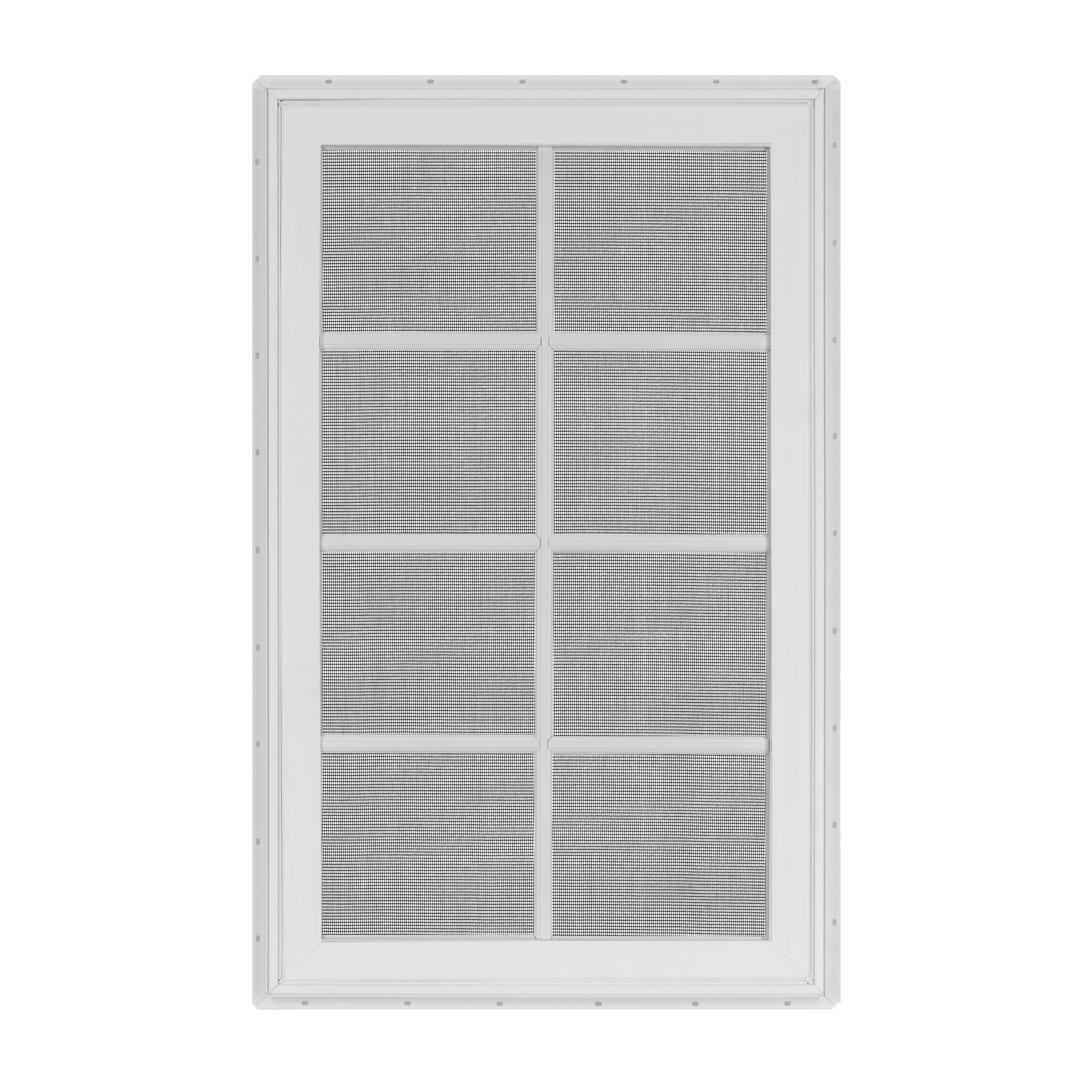 30 in. x 48 in. White Vinyl Double-Pane Insulated Left-Hand Casement Window with SDL Grids and Screen