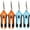 Orange Blue, variant on 4 Pack Pruning Shears, 6.5 Inch Garden Scissors Gardening Hand Pruning Snips with Straight Stainless Steel Precision Blades for Gardening Flower Plant Precise Trimming and Pruning Maintenance