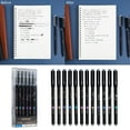 thumbnail image 2 of 12Pcs Erasable Gel Pens Cartoon Gel Inks Pen 0.5mm Needle Tip Blue/Black Inks Refillable Gel Inks Pen, 2 of 9
