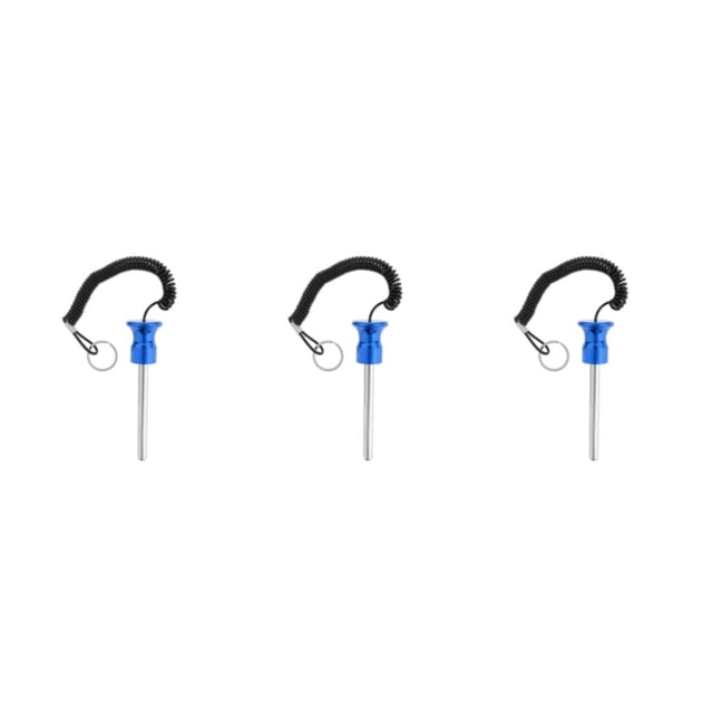 Maytalsory Magnetic Weight Stack Pin with Pull Parts Rope Replacement Blue 10x105mm 3Set