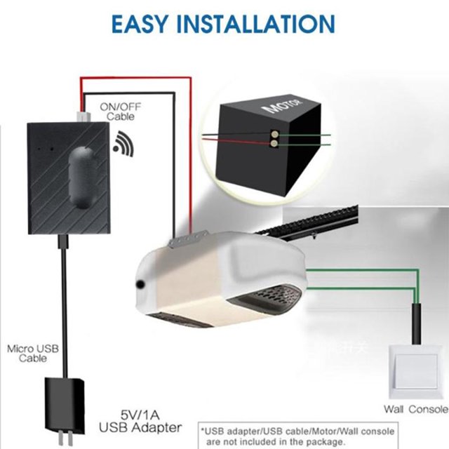 WiFi Smart Garage Door Opener Smart Phone Remote Compatible con Google Home Tmvgtek Para estrenar