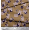 thumbnail image 2 of Soimoi Silk Fabric Bird,Coconut Tree & Elephant Kids Print Sewing Fabric Yard 42 Inch Wide, 2 of 3