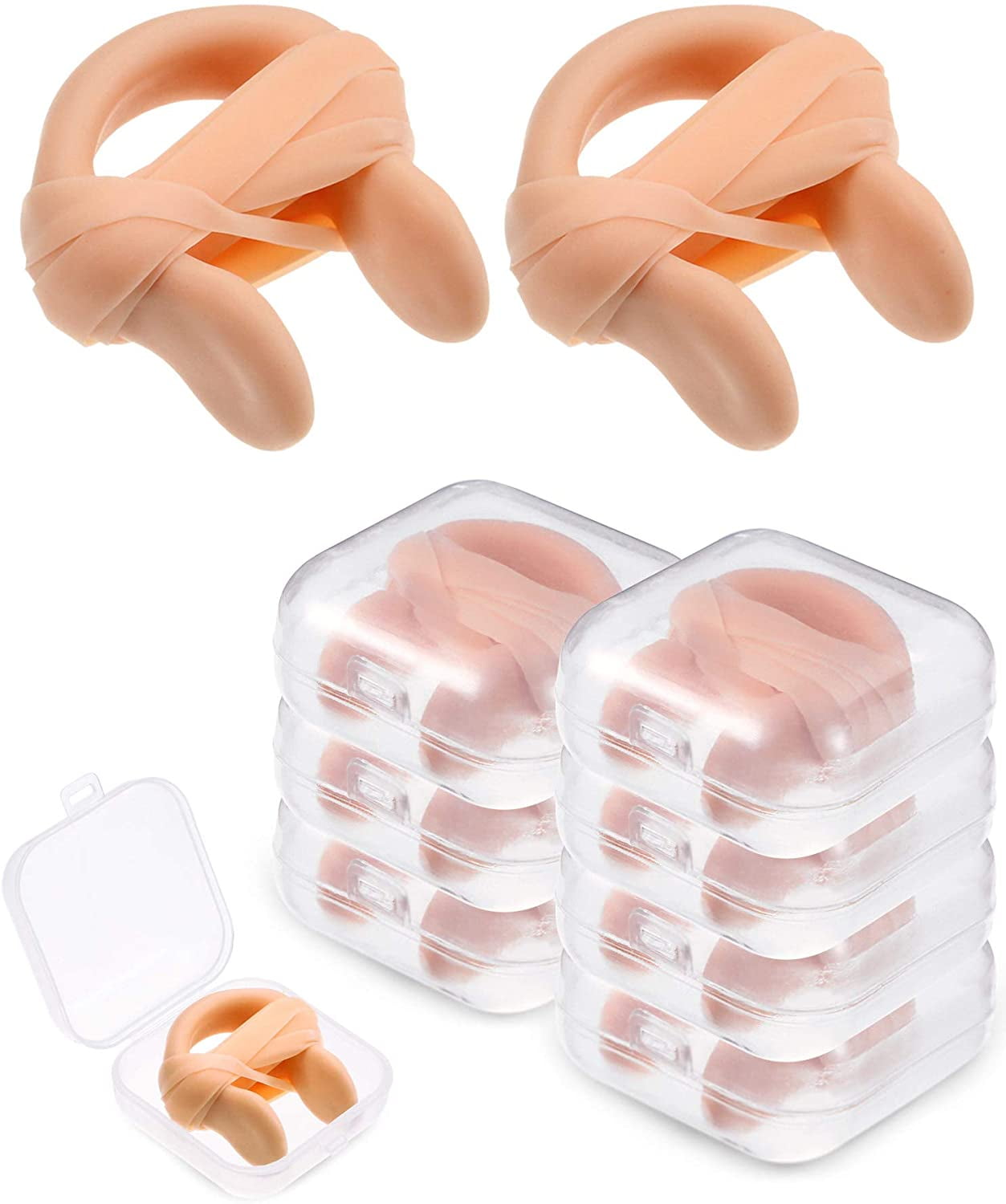 Nose Clip Silicone Non-toxic Soft Earplugs Swimming Comfortable Protector Diving 