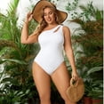 thumbnail image 4 of Top-kevin One Shoulder One Piece Plus Size Swimsuit Women Tummy Control Modest Bathing Suits Full Coverage Swimming Suits Swimwear, 4 of 5