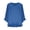 Blue, variant on Women's Tops Short Sleeve V-Neck Plus Size Loose Ruffle Hem Cuffs Tee Top