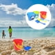 thumbnail image 4 of 3 conjuntos con cubo de arena y juguetes de pala, juguete de juguete de playa de arena interesante para niños, 4 of 5