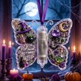 thumbnail image 5 of Halloween Cash Gift Ornament, Clear Acrylic Butterfly Design C Rolled Cash Tube Holder, with Festive Keepsake Design for Halloween Tree Mantel and Spooky Party Gifts, 5 of 6