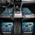 thumbnail image 6 of Sikiie Watercolor Turtle Car Foot Mat Set of 4 Pieces Basics Universal Fit Rubber Carpet Floor Mats For Car SUV Van & Truck, 26.8"L x 17.3"W (Front), 13"L x 17.3"W(Rear), 6 of 6