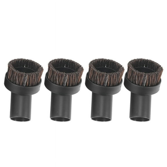 4 Pcs Horsehair Bristle Vacuum Cleaner Round Dusting Brush