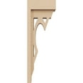 thumbnail image 3 of 3"W x 6"D x 18"H Thin Sheridan Rough Cedar Woodgrain TimberThane Corbel, Primed Tan, 3 of 6