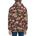 thumbnail image 6 of Kdxio Watercolor Red Wildflowers Pattern Kids Boys Girls Zip Up Hoodie 3D Printed Hooded Sweatshirt Hoody Coat with Pocket 7-12 Y-Small, 6 of 6