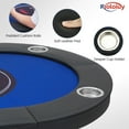 thumbnail image 3 of 10 Player Poker Table Foldable,Texas Holdem Poker Table,Portable Casino Table for Game Room Folding Poker Table/Game Table with Padded Rails and Cup Holders Poker Table top (84 in), 3 of 6