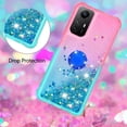 thumbnail image 5 of Slim Fit Phone Case for Redmi Note 12s, Bling Shiny Quicksand Effect TPU Bumper Case with Four Corners Heavy Anti-Fall Protection Case for Redmi Note 12s,Pink Blue, 5 of 14