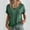 Green, variant on Busydd Womens Summer Tops Casual V-Neck Short Sleeve T-Shirt Tops Solid Basic Loose Fit Blouse Tops