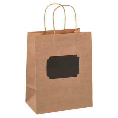8 Packs: 13 ct. (104 total) Medium Gift Bags with Chalk Label by Celebrate It™