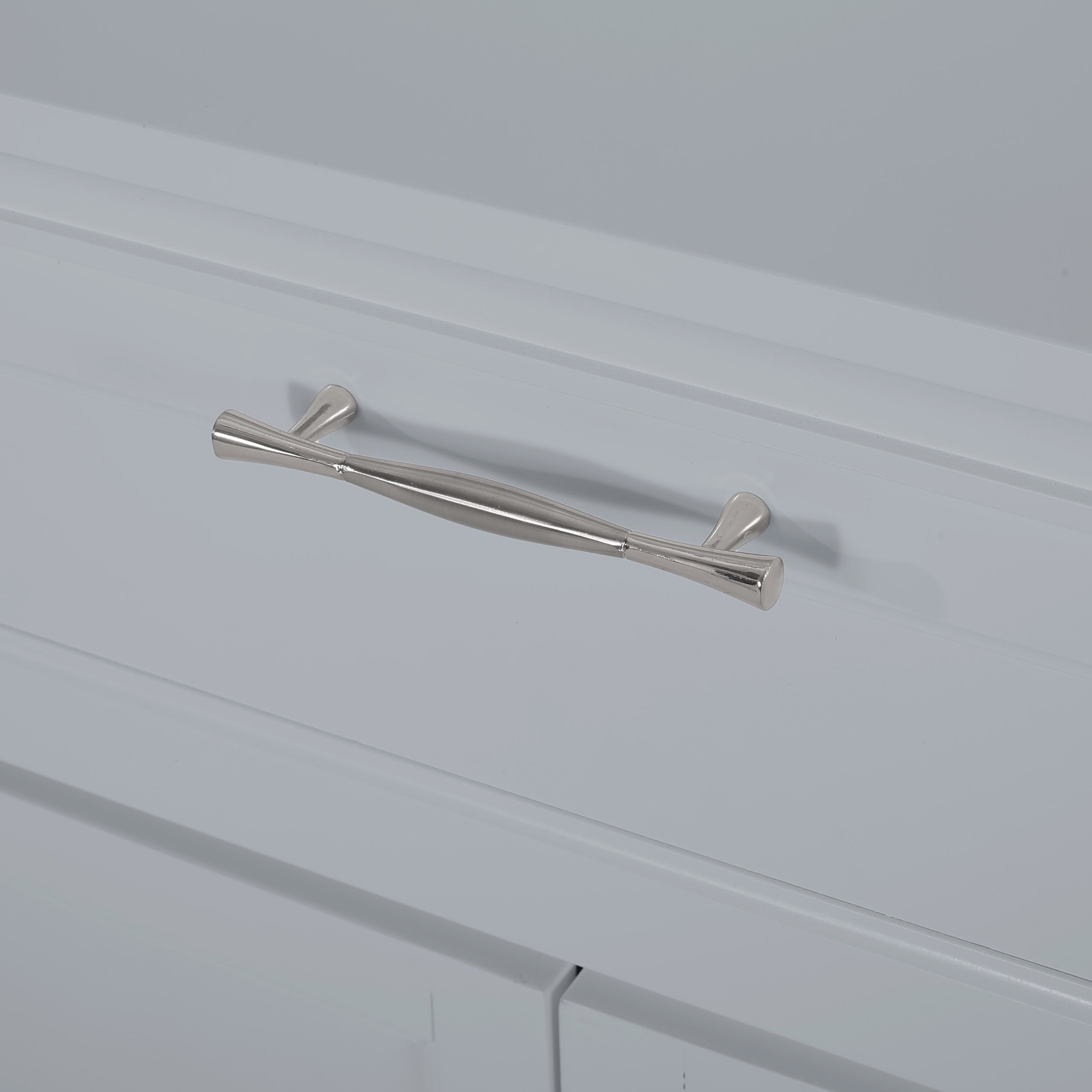 Noble House Tracey 2 Door Bathroom Floor Storage Cabinet with Drawer, Gray