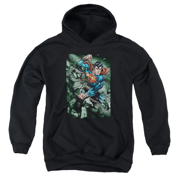 Superman - Indestructible - Youth Hooded Sweatshirt - Medium