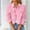 Pink, variant on Women's Denim Jacket Button Up Long Sleeve Basic Trendy Cropped Jean Jackets Casual Solid Color Shacket Outerwear with Pockets
