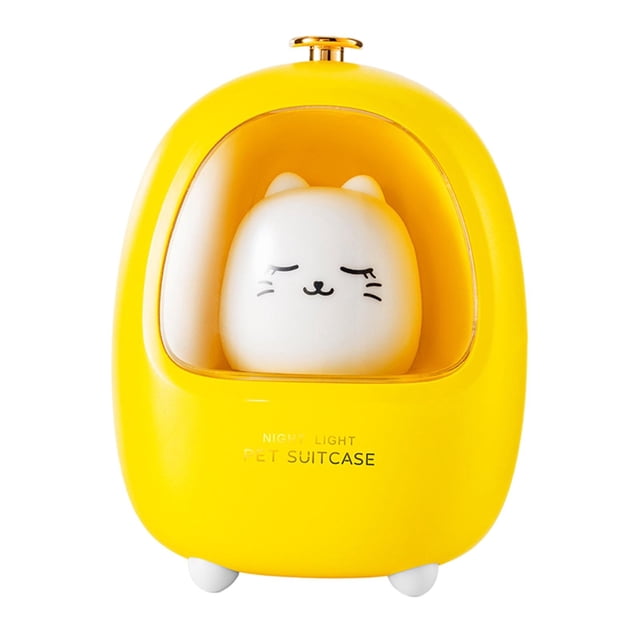 Lámpara Animal Nursey De La Luz De La Noche De La Mesita De Noche De La Mesa Del Animal Doméstico Para La Decoración Del Dormitorio De Los Niños Gato Sunnimix Luz de noche portátil